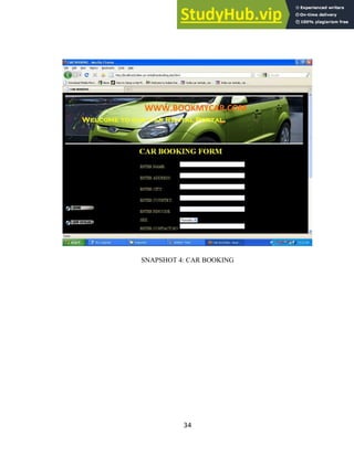 SNAPSHOT 4: CAR BOOKING
34
 