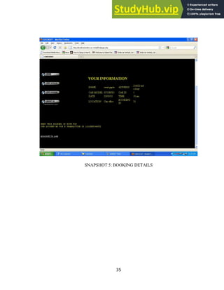 SNAPSHOT 5: BOOKING DETAILS
35
 