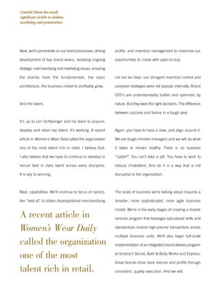 limited brands annual report 2001 full