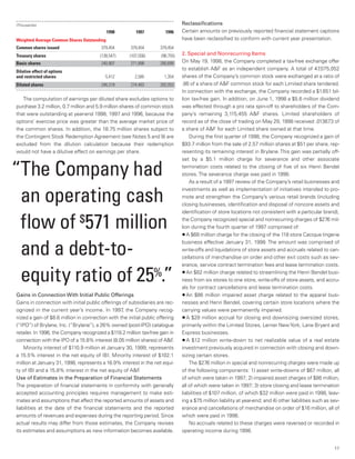 limited brands annual report 1998_mda