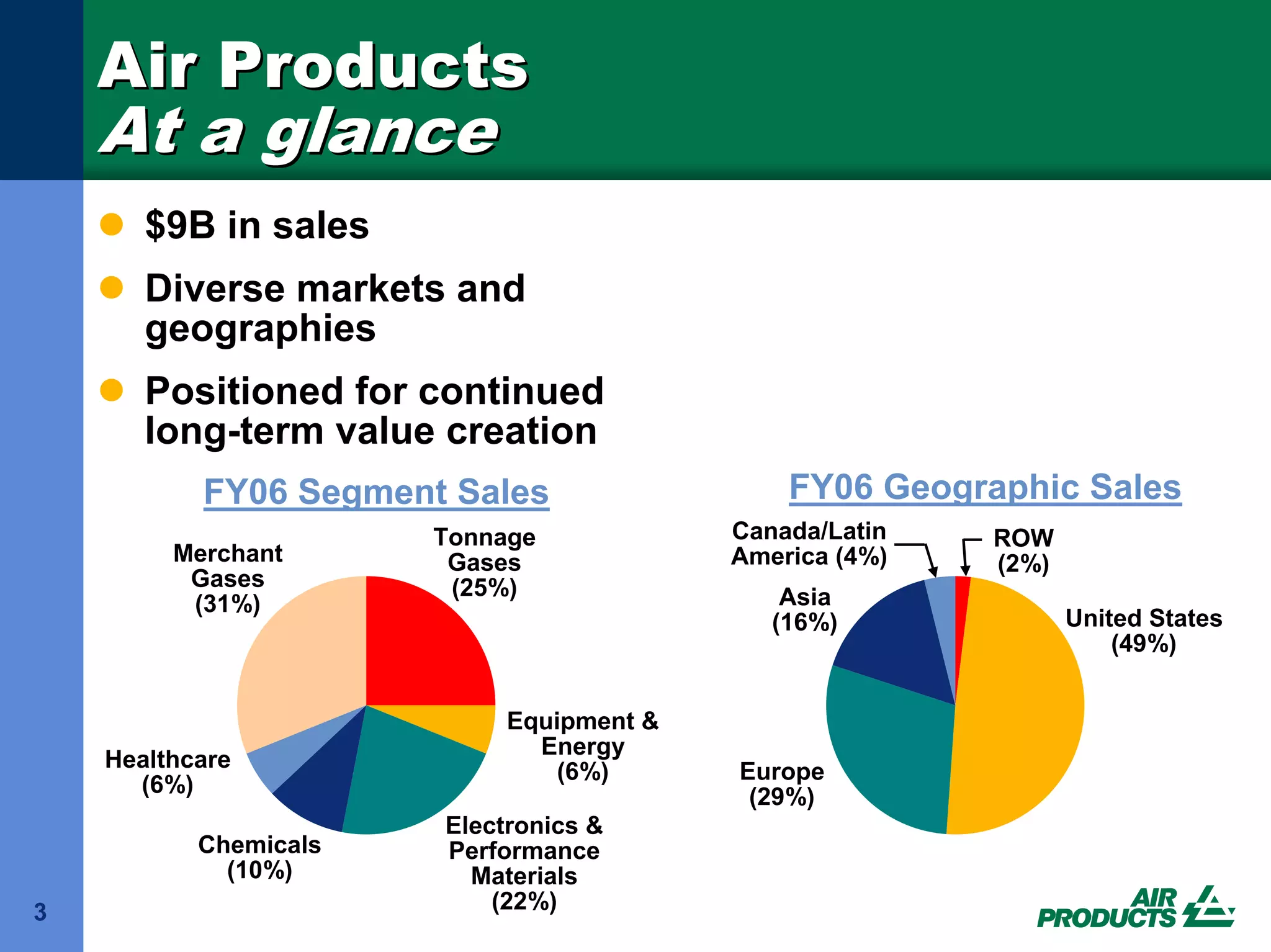 air products & chemicals 16 May 2007 Goldman Sachs