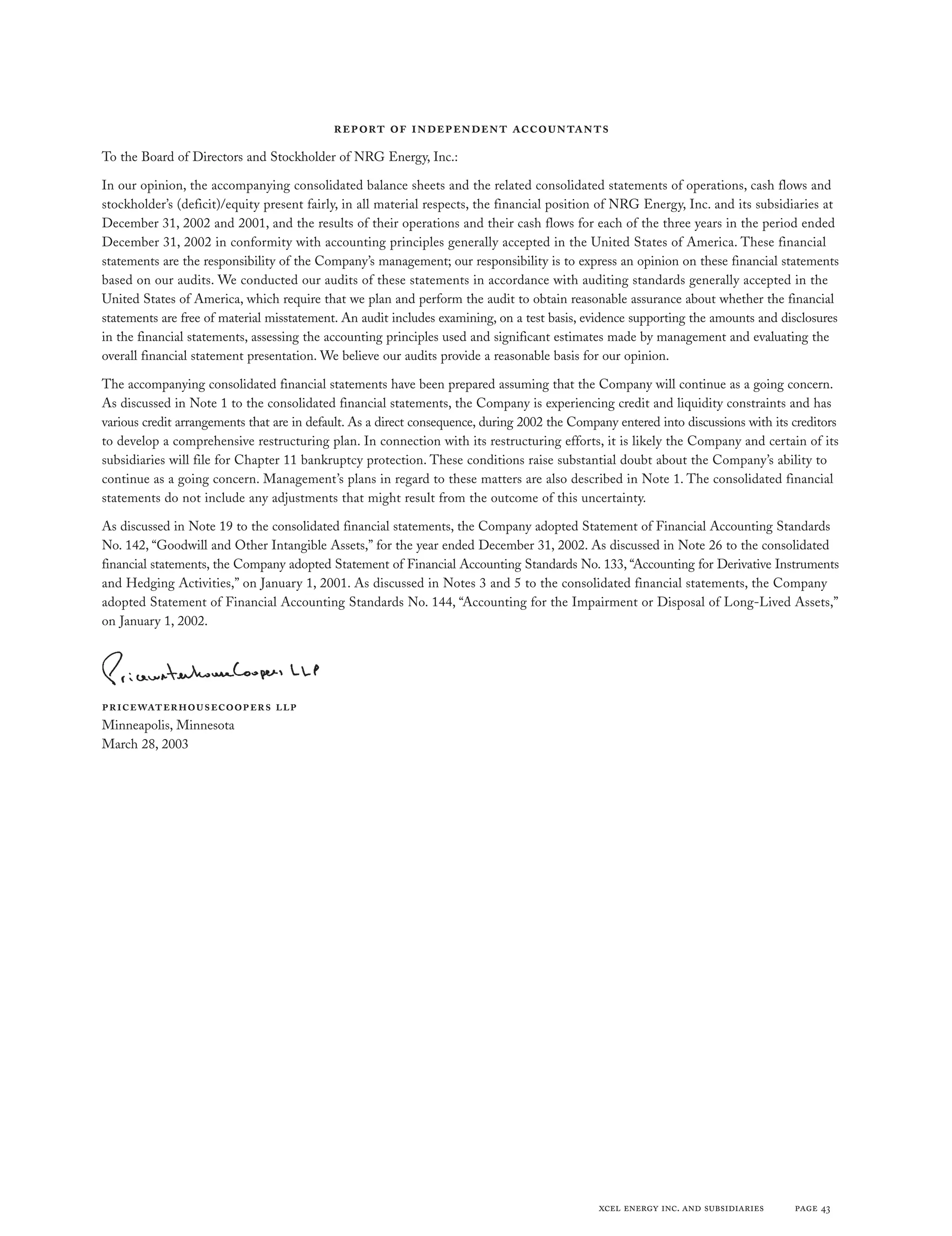 xcel energy ar 02 fin