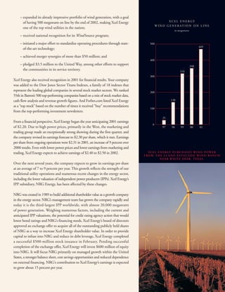 xcel energy 03/15/02/Annual/narrative