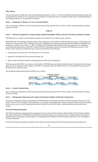xcel energy NSP-MN_2005_10K
