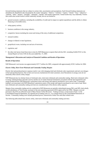 xcel energy NSP-MN_2005_10K