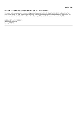 xcel energy NSP-MN_2005_10K