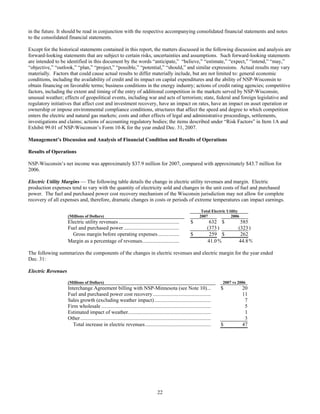 xcel energy 2007 NSP-WI10-K