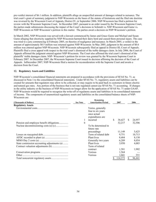 xcel energy 2007 NSP-WI10-K