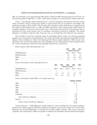 xcel energy utility subsidiaries 200110-k