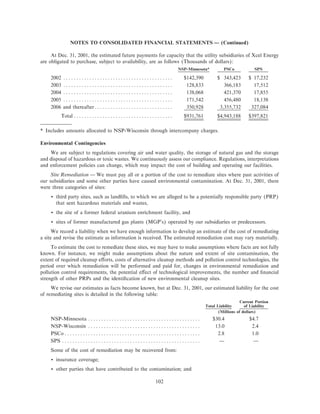 xcel energy utility subsidiaries 200110-k