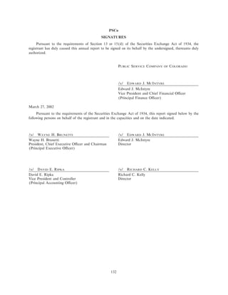 xcel energy utility subsidiaries 200110-k