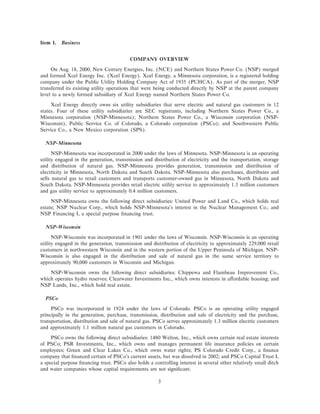 xcel energy utility subsidiaries 200110-k