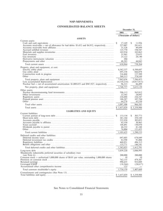 xcel energy utility subsidiaries 200110-k