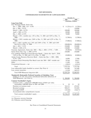 xcel energy utility subsidiaries 200110-k