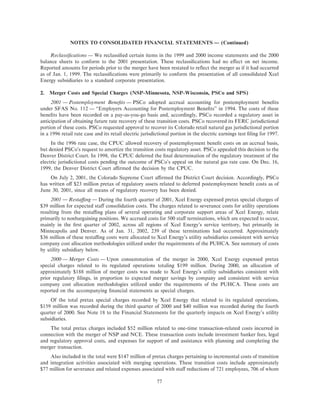 xcel energy utility subsidiaries 200110-k