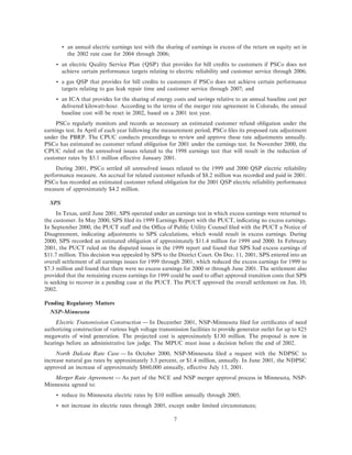 xcel energy utility subsidiaries 200110-k