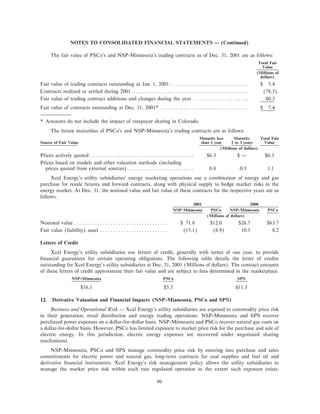 xcel energy utility subsidiaries 200110-k