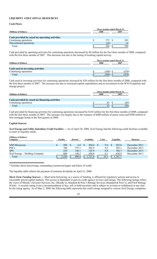 xcel energy Q1 08_10Q