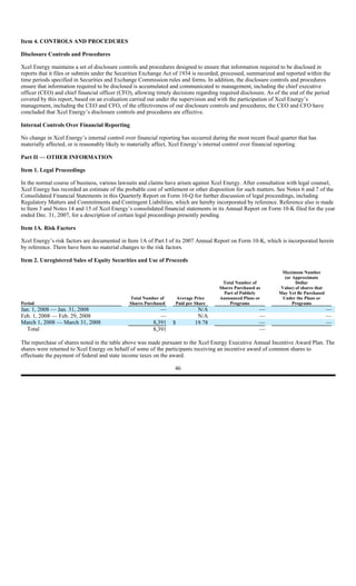 xcel energy Q1 08_10Q