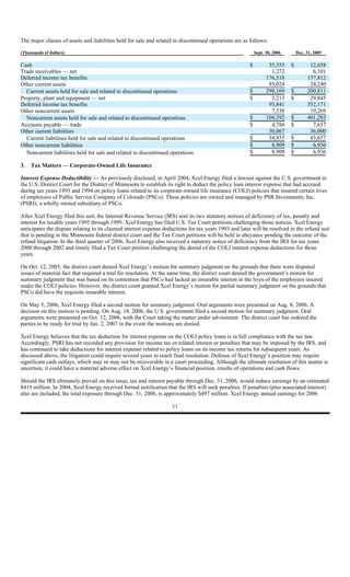 xcel energy 7_17XCEL10QQ32006