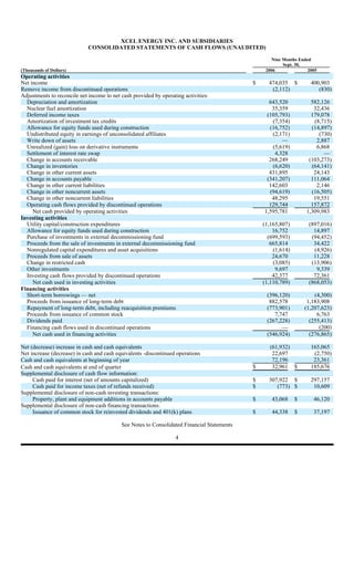 xcel energy 7_17XCEL10QQ32006
