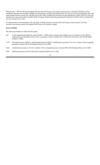 xcel energy 7_17XCEL10QQ32006