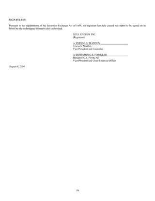 xcel energy 10q_2q04