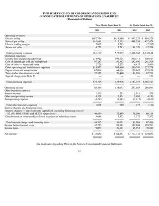 xcel energy 10q 2q03_util