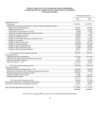xcel energy 10q 2q03_util