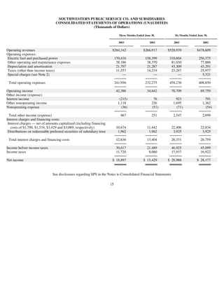 xcel energy 10q 2q03_util