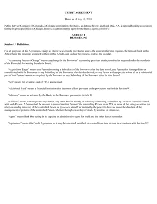 xcel energy 10q 2q03_util