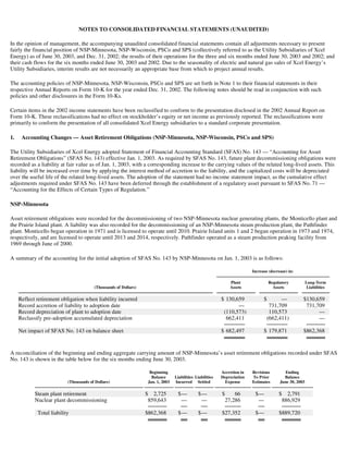 xcel energy 10q 2q03_util
