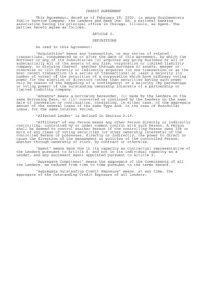 xcel energy 10q 2q03_util