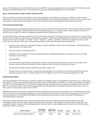 xcel energy 10q 2q03_util