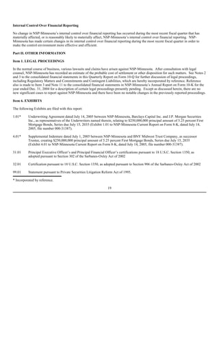 xcel energy NSPM_Q305_10Q