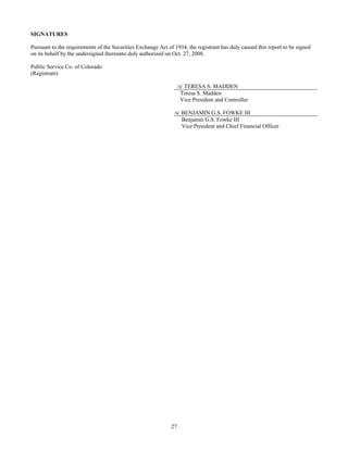 xcel energy PSCo_10Q_Q32008