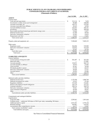 xcel energy PSCo_10Q_Q32008
