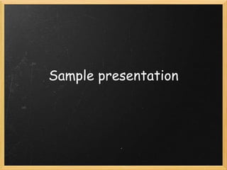 AGANALDO R - Sample presentation
