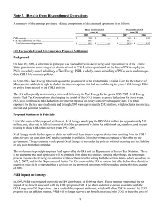 xcel energy 2007_Q2_Earnings_Release