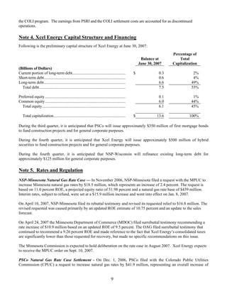 xcel energy 2007_Q2_Earnings_Release