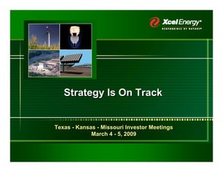 Strategy Is On Track


Texas - Kansas - Missouri Investor Meetings
             March 4 - 5, 2009
 