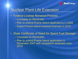 xcel energy 8_16_2007KohlerPresentation8172007SEC
