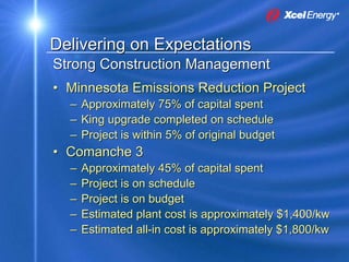 xcel energy 8_16_2007KohlerPresentation8172007SEC