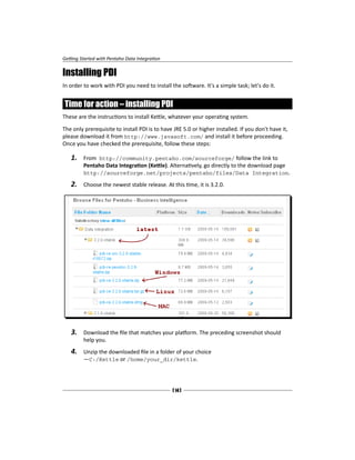 Pentaho 32 Data Integration Beginners Guide Mara Carina Roldan | PDF