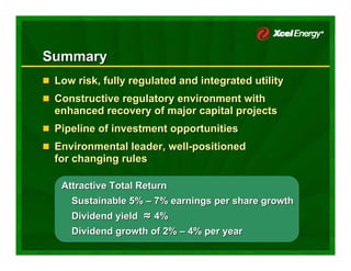 xcel energy  5_25CanadianPresentation2007