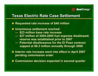 xcel energy  5_25CanadianPresentation2007