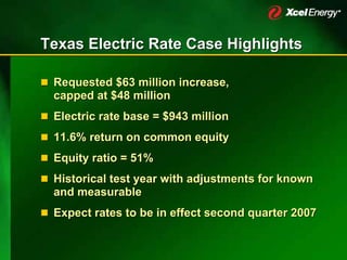 xcel energy 12_6XcelUtilityWeekSECwAppendix12062006