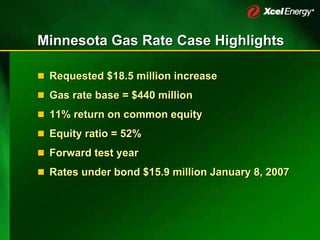 xcel energy 12_6XcelUtilityWeekSECwAppendix12062006