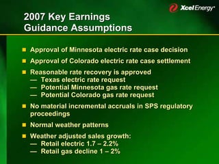 xcel energy 12_6XcelUtilityWeekSECwAppendix12062006