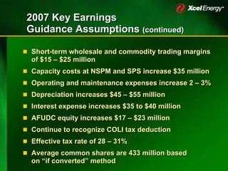 xcel energy 12_6XcelUtilityWeekSECwAppendix12062006